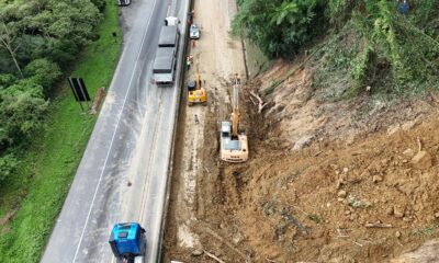 EPR Litoral Pioneiro remove mais de 2 mil m³ de material da BR-277 em menos de 24 horas