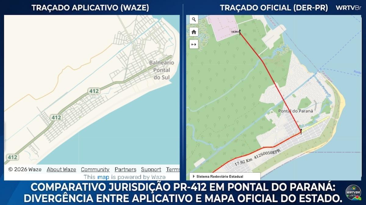 Waze x Mapa Oficial: O Aplicativo Está Encurtando a PR-412 Em PontalPR?