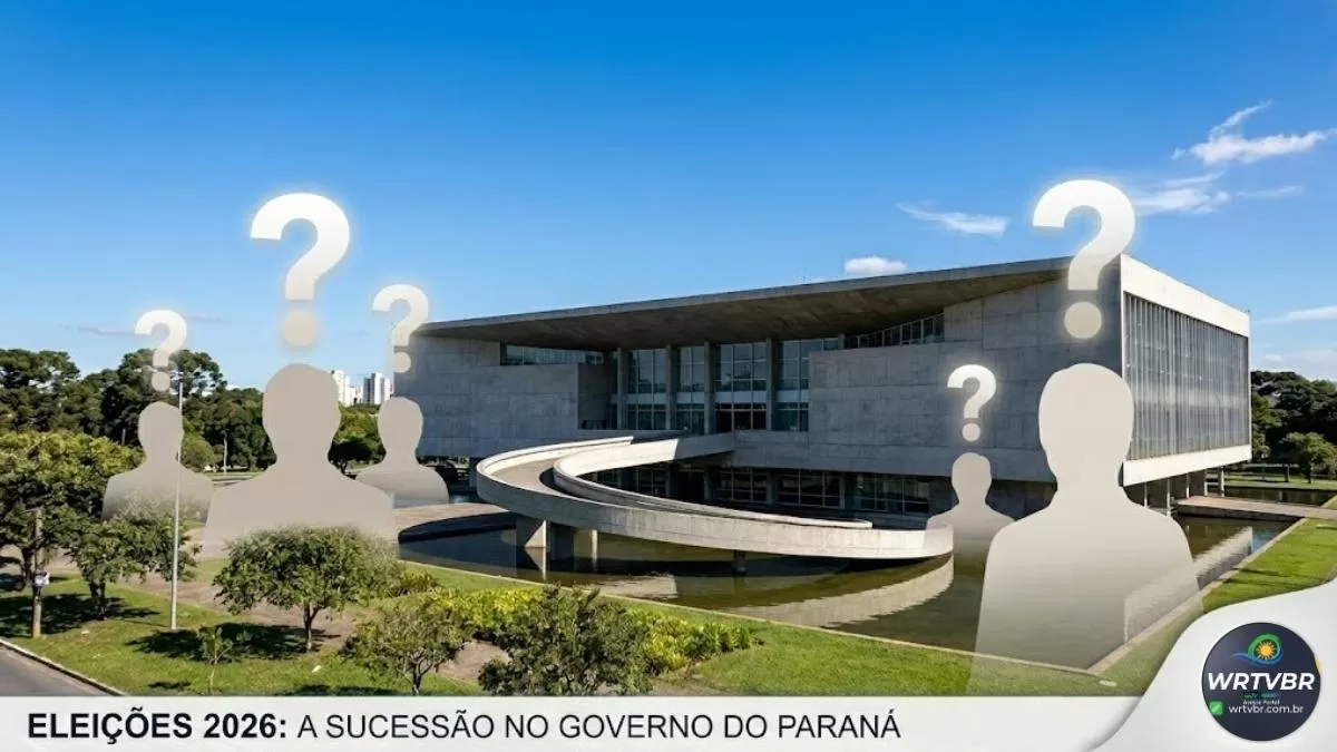 Imagem do Palácio Iguaçu, sede do governo do Paraná, ilustrando o cenário das eleições estaduais de 2026.