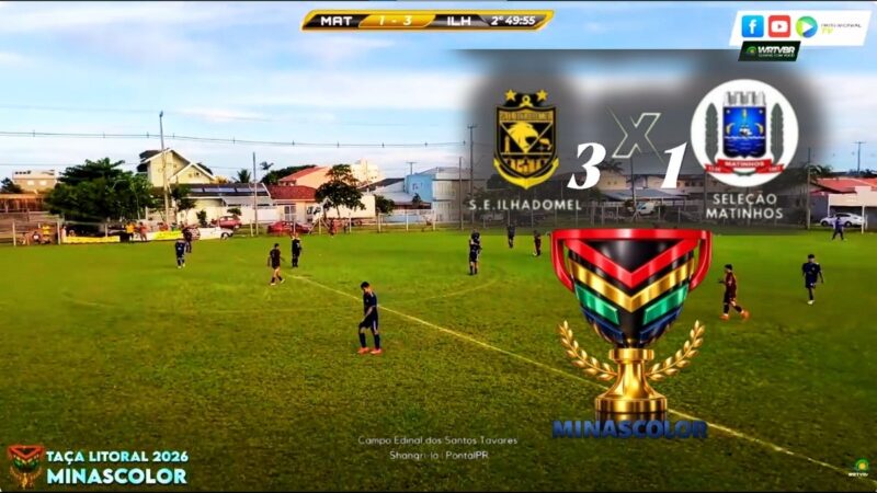 Taça Litoral MinasColor 2026: S.E. Ilha do Mel vence a poderosa Seleção de Matinhos…